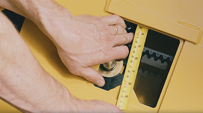 Belt Adjustment with Tension Adjuster